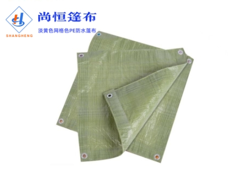 16×30米克重155g淡黃網格色篷布規(guī)格尺寸參數