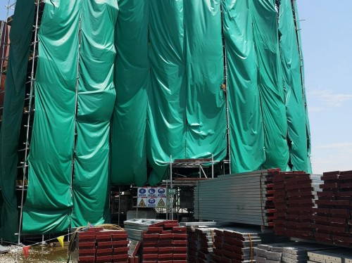 建筑工地用篷布應用案例 建筑工地用篷布應用案例